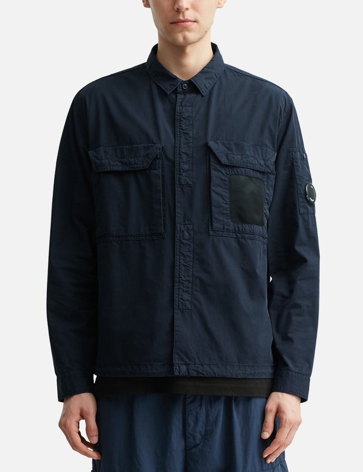 Organic Gabardine Lens Overshirt