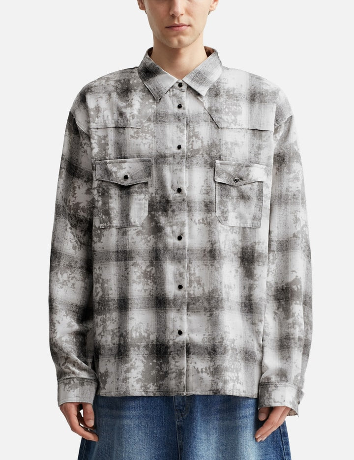 Vintage Smudged Check Shirt