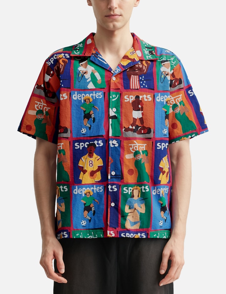 Illustrated S/S Button Up