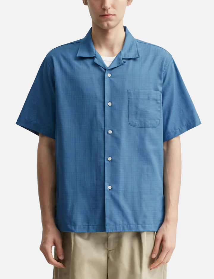 Open Collar Panama S/S Shirt