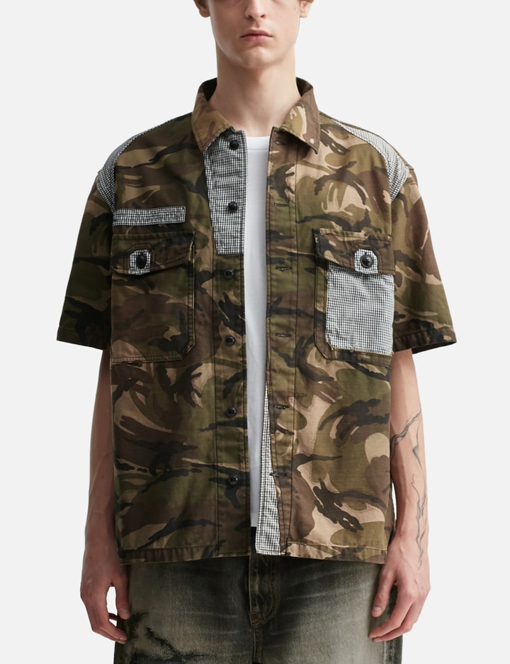 Patchworked Camo Shirt