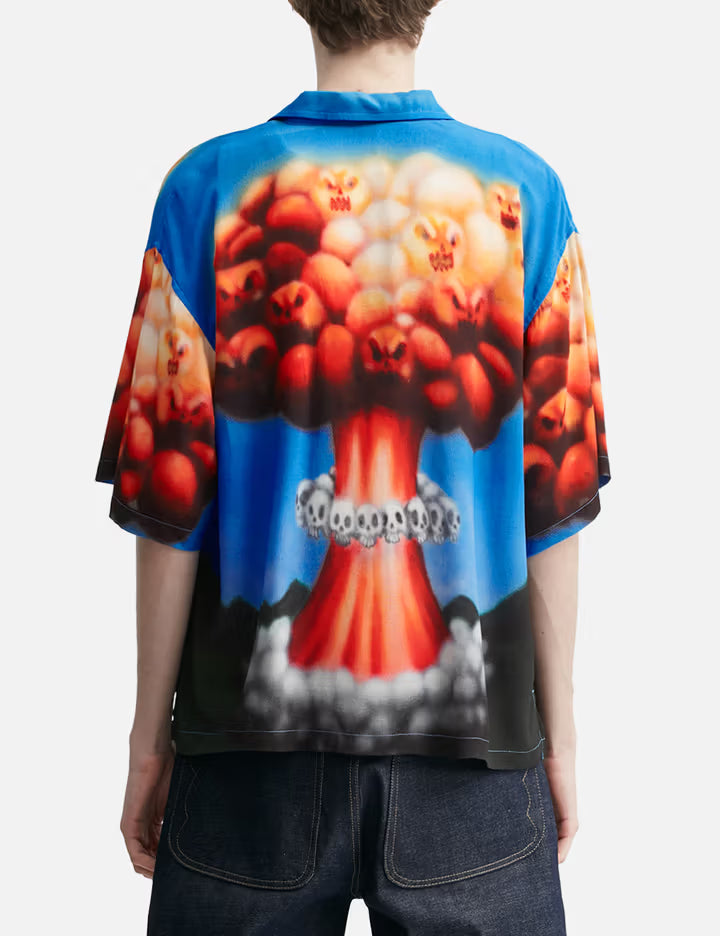 Explosion Short Sleeve Button Down Shirt