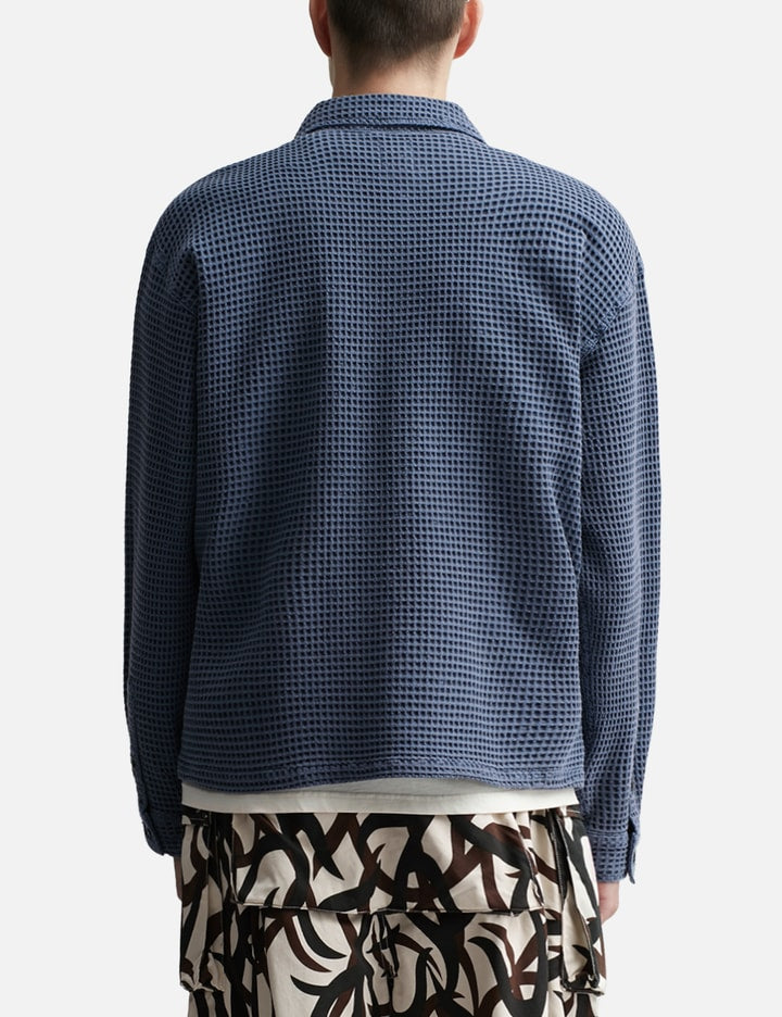Waffle Button Front Shirt
