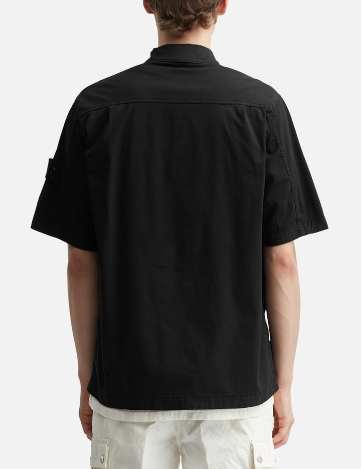 Supima® Cotton Twill Stretch-TC Short-sleeve Overshirt