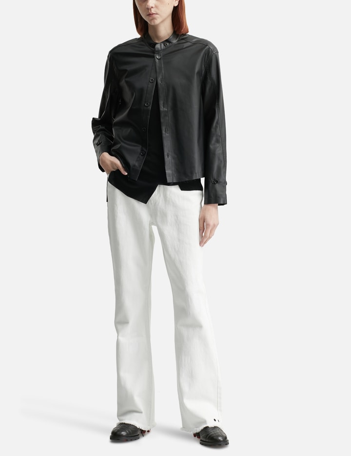 Acceptance Faux Leather Shirt
