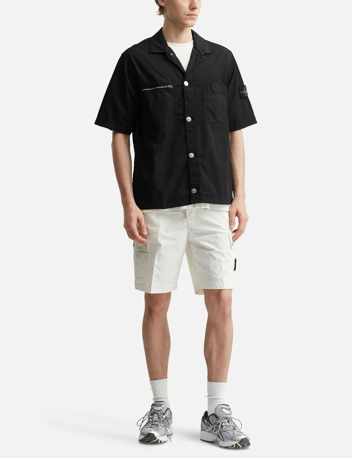 Supima® Cotton Twill Stretch-TC Short-sleeve Overshirt