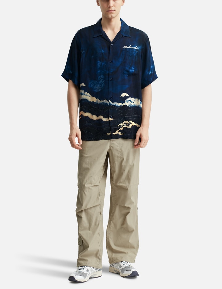 Boro Crane Camp Collar Shirt