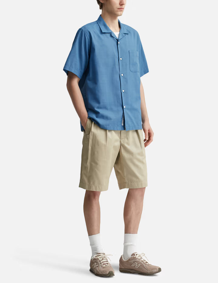 Open Collar Panama S/S Shirt