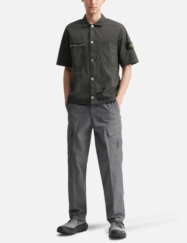 Supima® Cotton Twill Stretch-TC Short-sleeve Overshirt