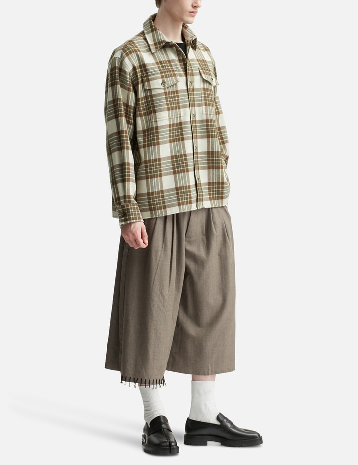 Checked Wool Overshirt