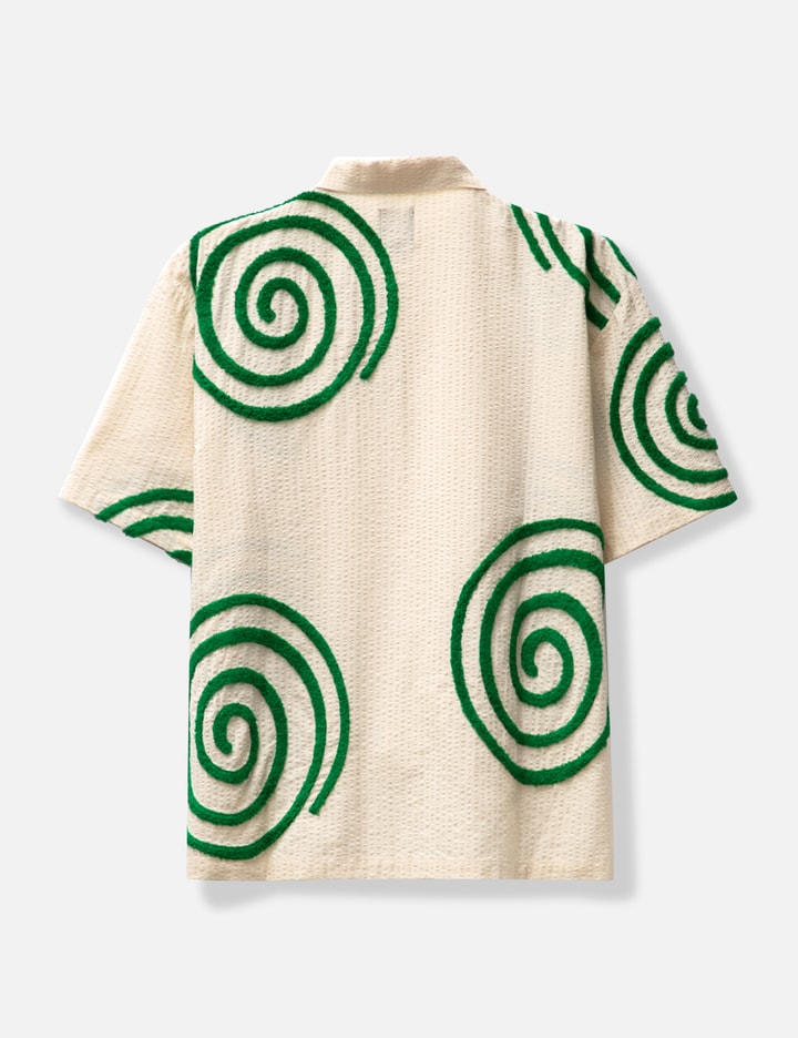 SWIRLS SHORT SLEEVE BUTTON UP