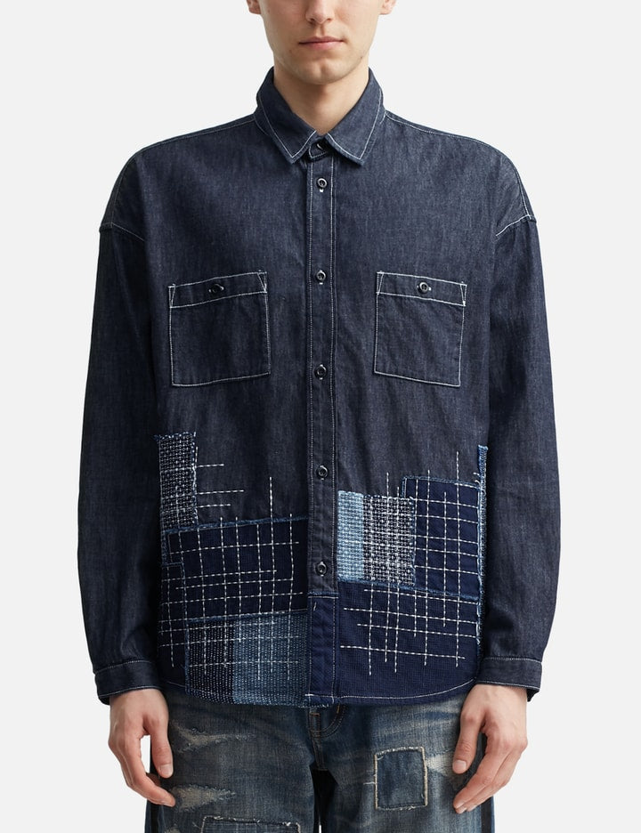 Denim Sashiko Shirt Rinse