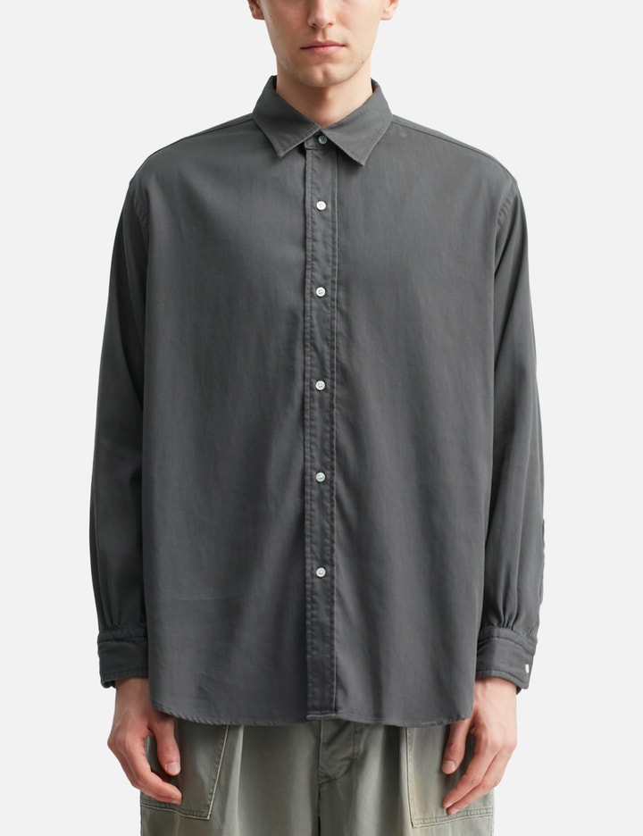 Double Weave Twill Regular Collar Shirt