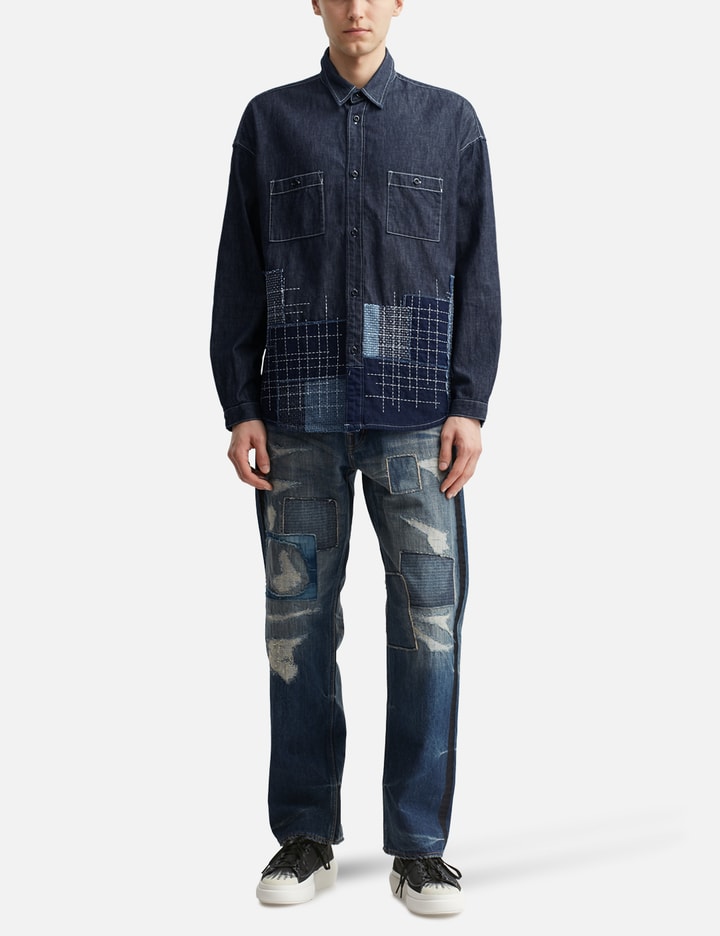 Denim Sashiko Shirt Rinse