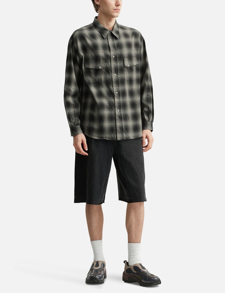 Loose Check Western Shirt