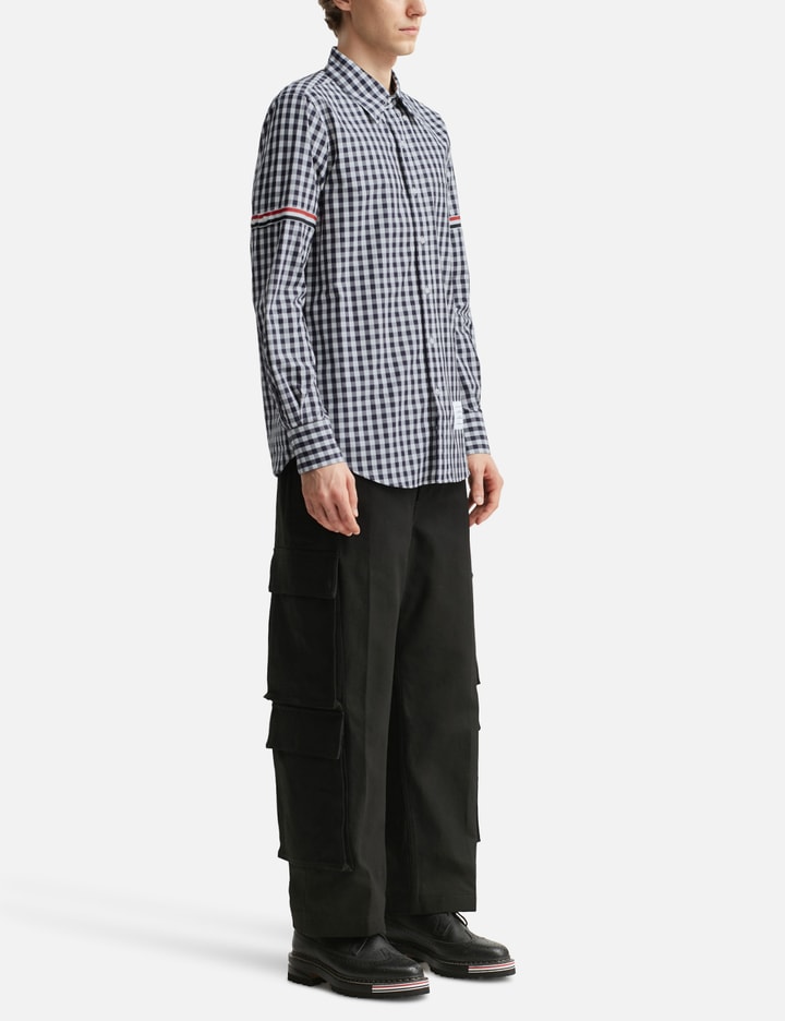 Gingham Check Poplin Armband Shirt