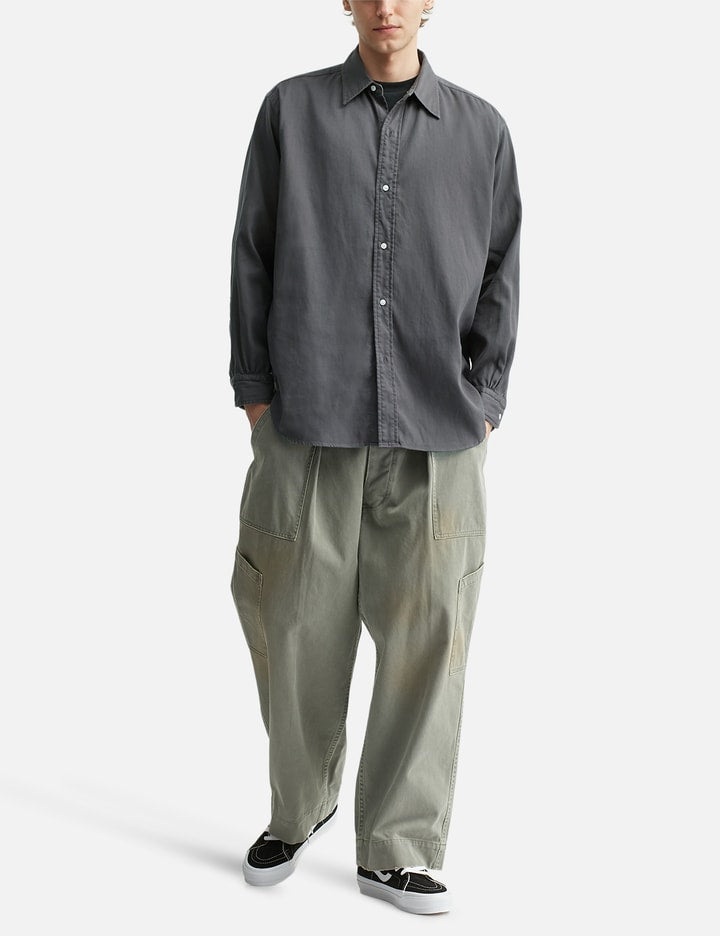 Double Weave Twill Regular Collar Shirt