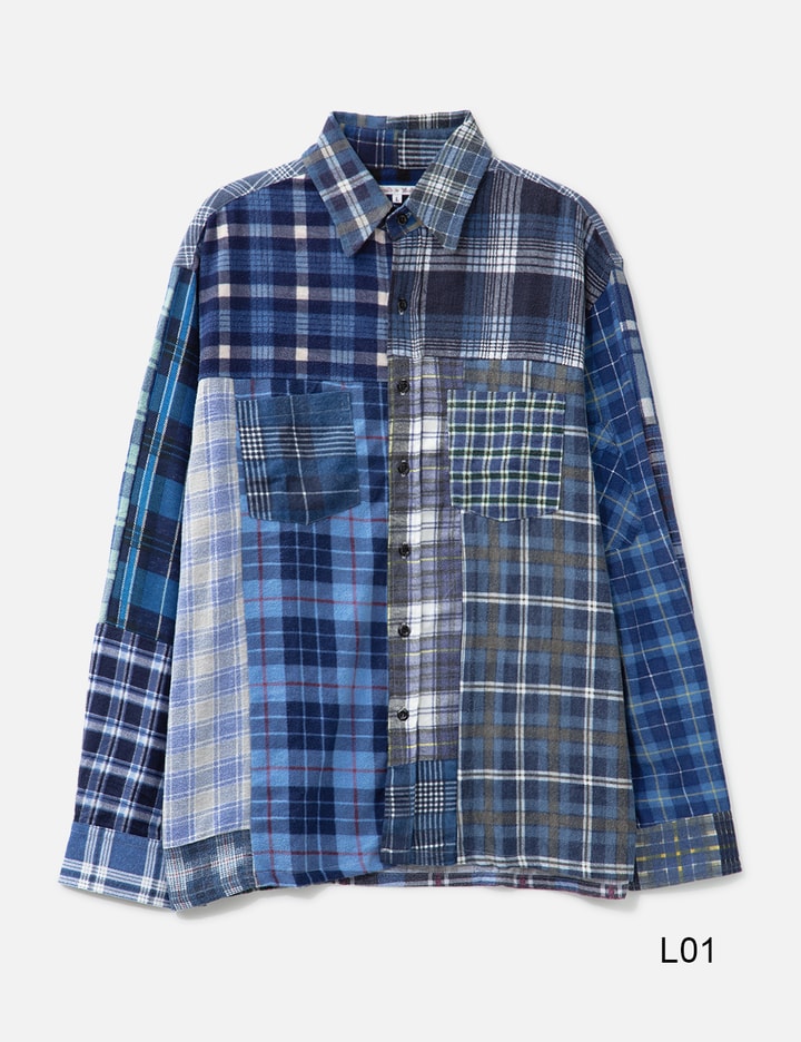 Flannel Shirt -> Straight Hem Shirt