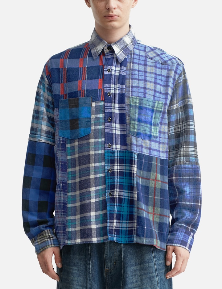 Flannel Shirt -> Straight Hem Shirt