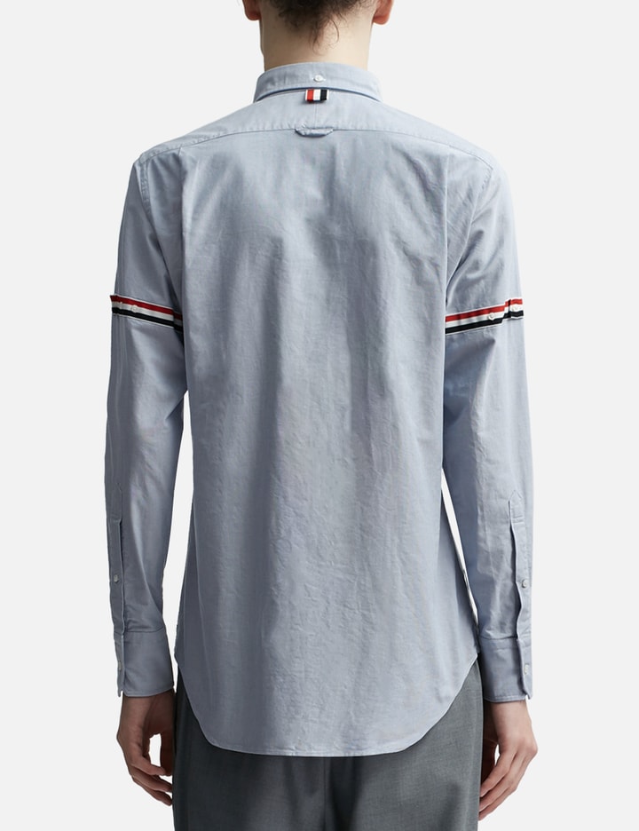 Oxford Striped Grosgrain Armband Classic Shirt