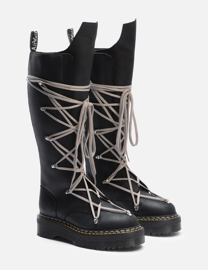 Rick Owens x Dr. Martens 1B60 Quad Sole Pentalace Boot