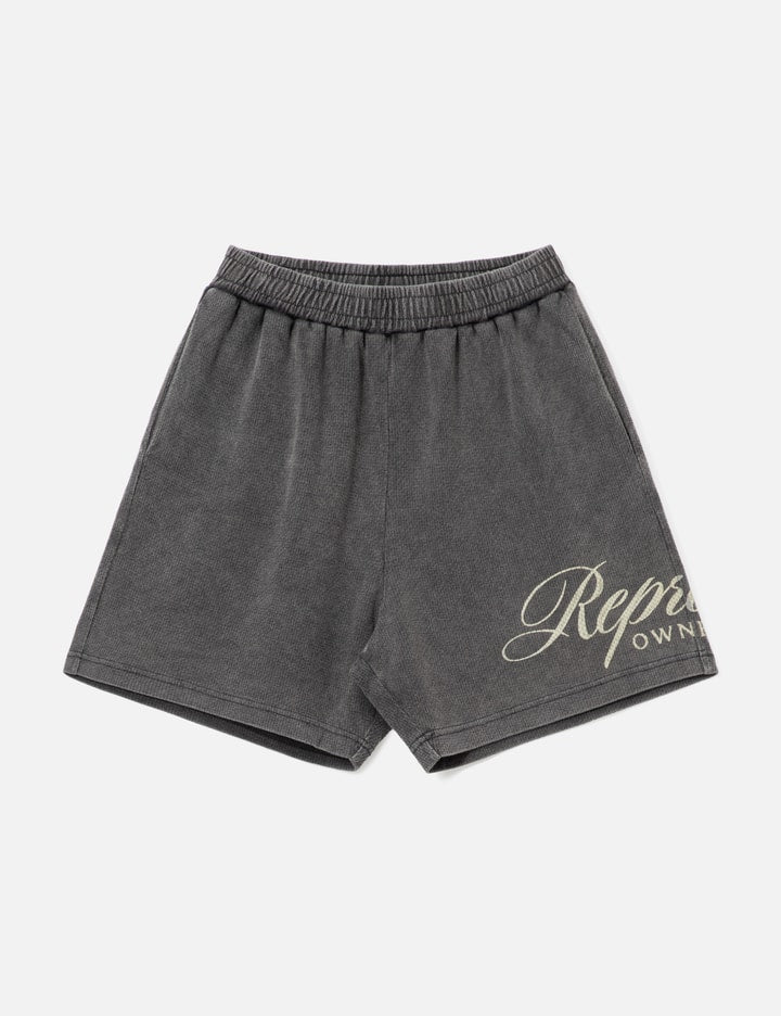 Represent Owners Club Script Mesh Shorts