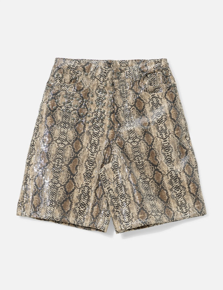 Sequined Studded Jorts