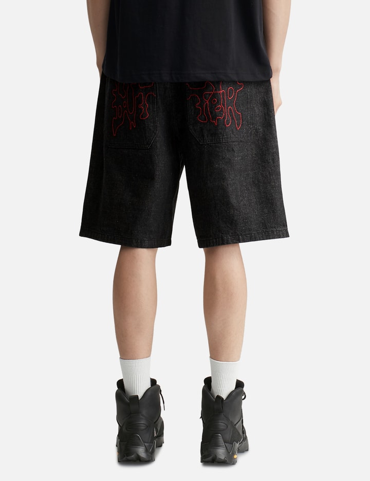 Blotch Denim Shorts
