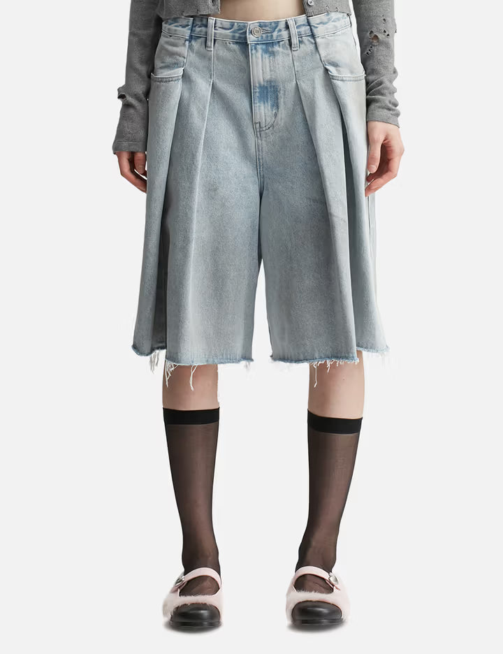 Tuck Bermuda Shorts