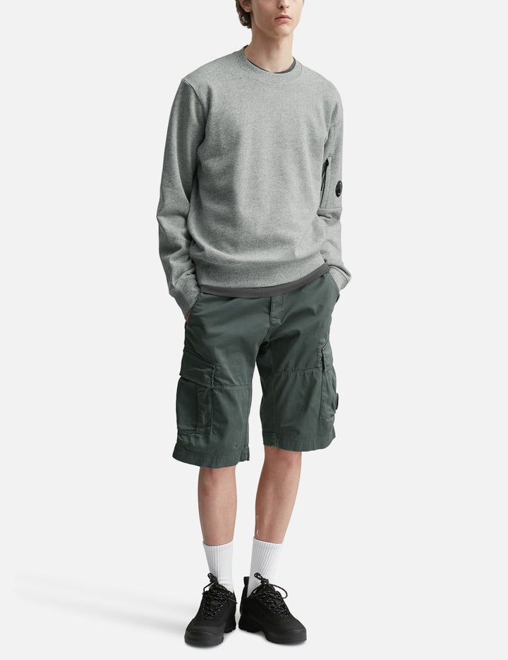 Bermuda Cargo In Satin Stretch