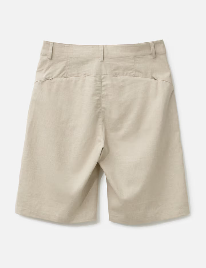 Path Linen Cotton Mixed Shorts