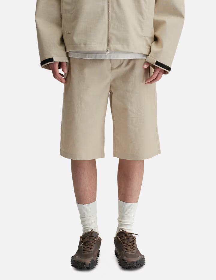 Path Linen Cotton Mixed Shorts