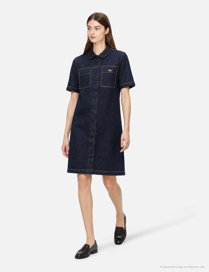 Short Sleeved Denim Dress
