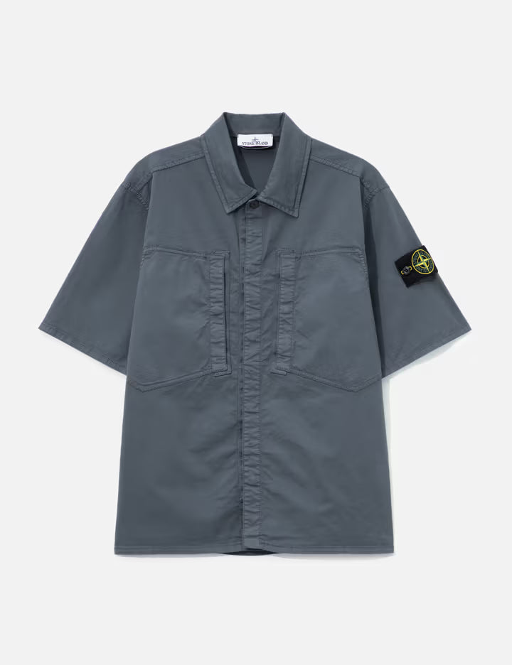Short Sleeves Cotton Twill Shirt