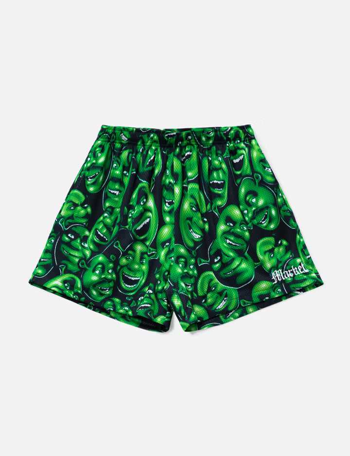 Market X Shrek AOP Mesh Short