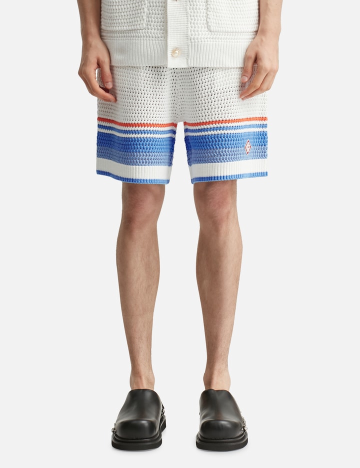 Cotton Tennis Crochet Shorts