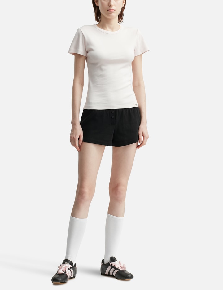 Button Fly Mini Shorts