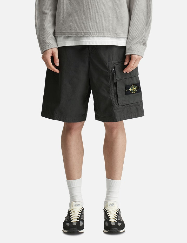 Canvas Weave Cotton Shorts