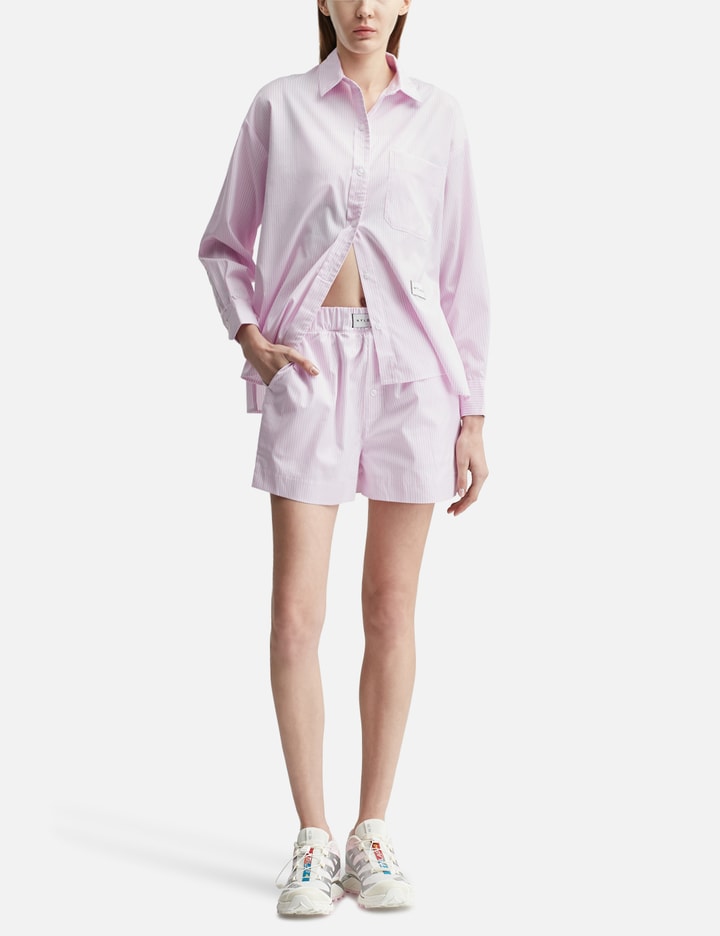 Paloma Shorts Pink & White Stripe