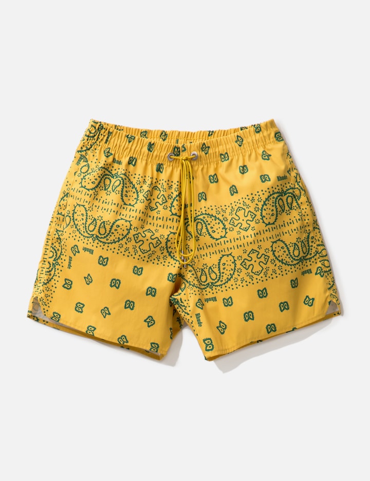 Bandana Print Swim Trunks