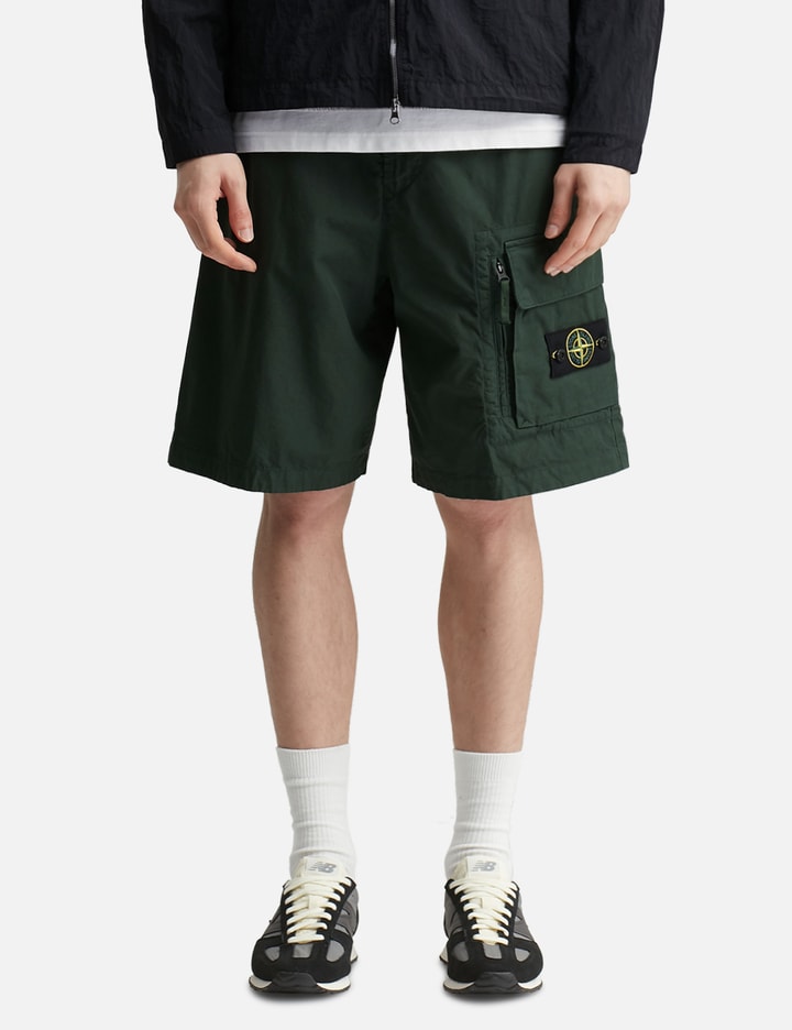 Canvas Weave Cotton Shorts