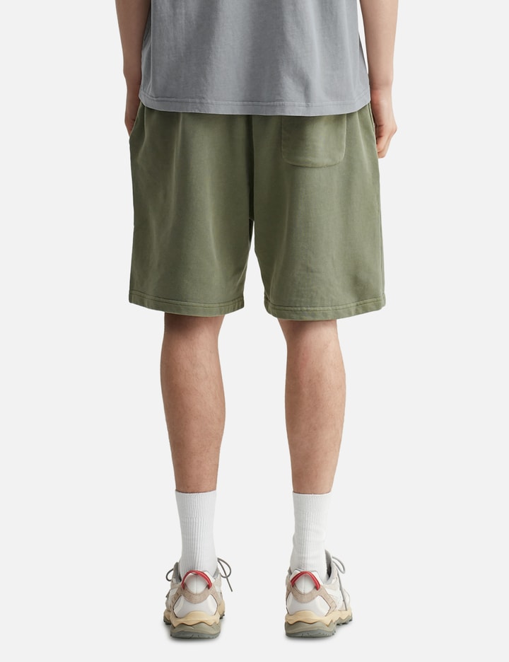 "Logo Embroidery Washed Olive" Shorts