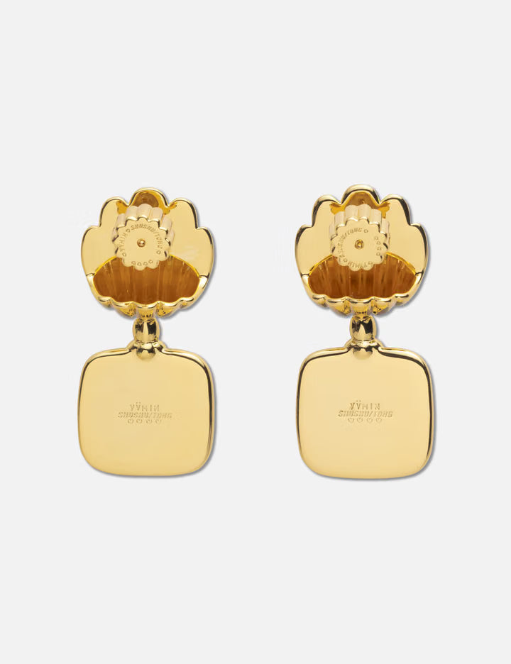 SHUSHU/TONG × YVMIN Bow Knot Embossed Earrings
