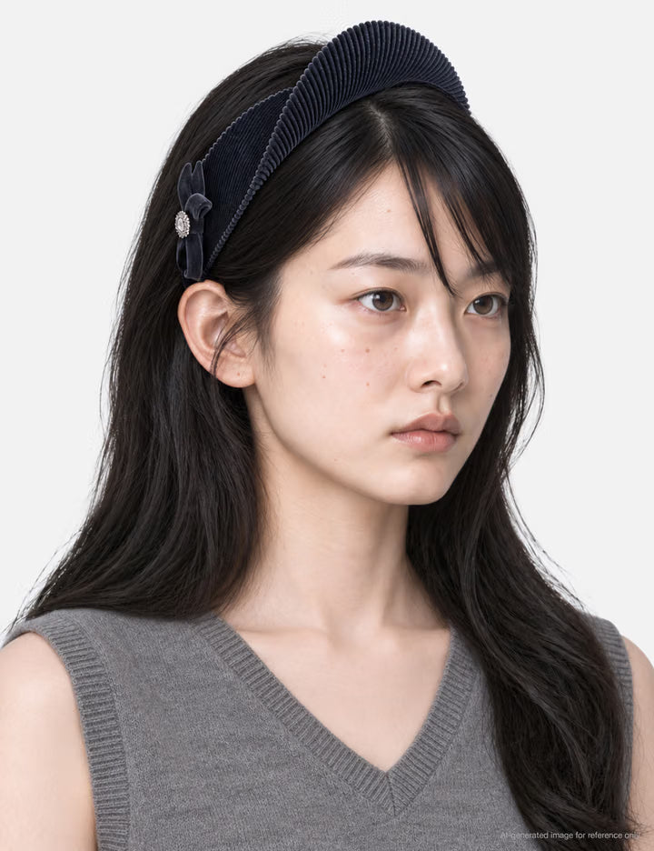SHUSHU/TONG × YVMIN Flocked Hat Hair Band