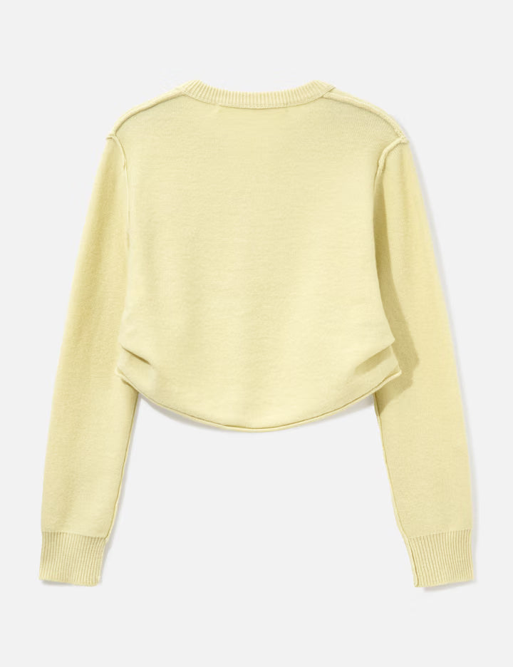 Side-Tuck Knit Cardigan