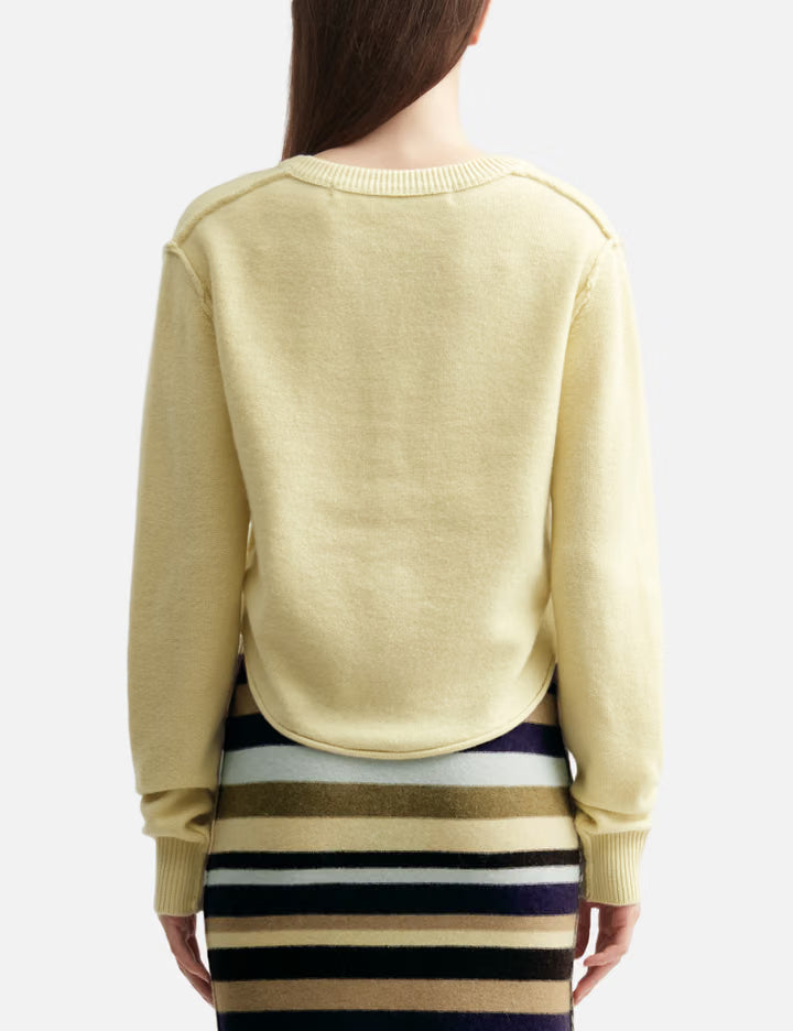 Side-Tuck Knit Cardigan