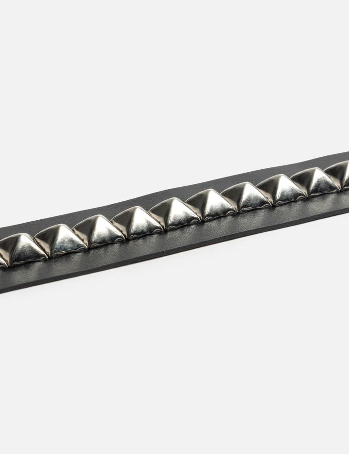Single-Stud Leather Belt