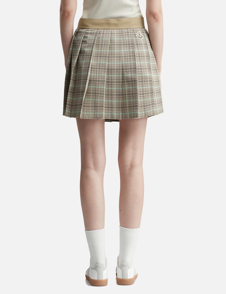 Checked Pleated Mini Skirt