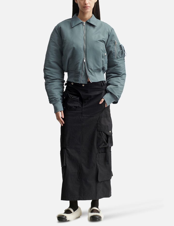 Strap Cargo Maxi Skirt