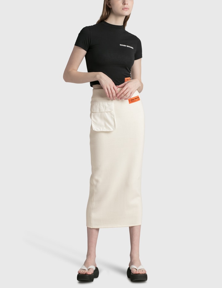 Nylon Pocket Knit Skirt